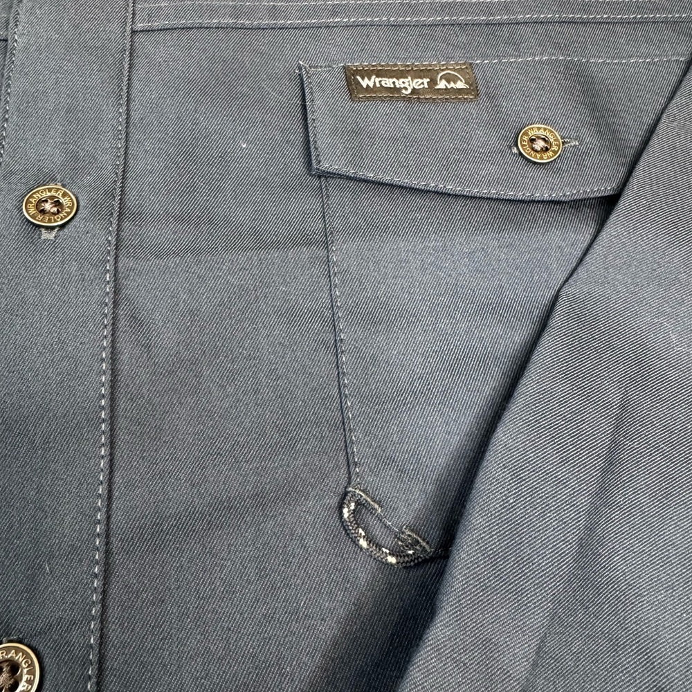 Wrangler Steel Blue Outdoor collection Button-Up Shirt 3XL - Picture 2 of 4